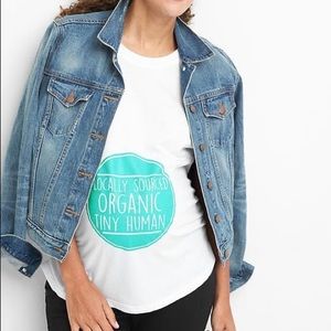 Maternity t-shirt, Locally Sourced Tiny Human
